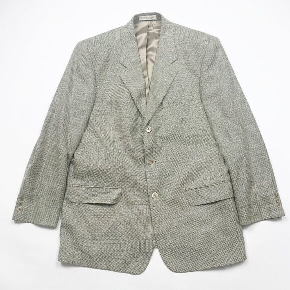 Jacobsons Mens Gray 40 R Sport Coat Notch Lapel Long Sleeve Pockets - Picture 1 of 9